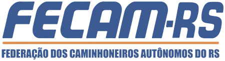 Logo da FECAM-RS, Apoiador Institucional da TranspoSul 2023